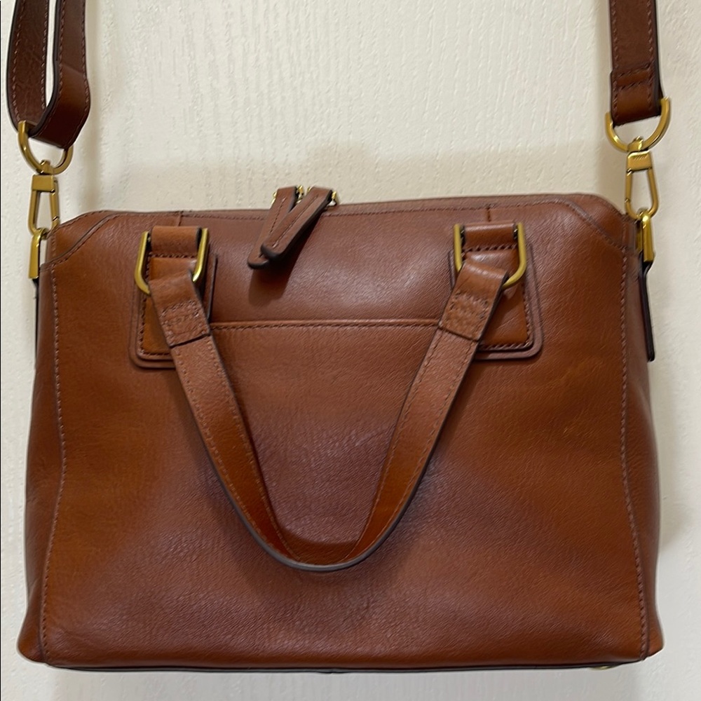 Fossil Jacqueline Brown Leather satchel - Picture 5 of 10
